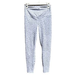 AS Revival Athletic Activewear Leggings Size Small White Gray Animal Print